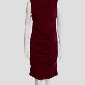 Nicole Miller sleeveless ruched dress